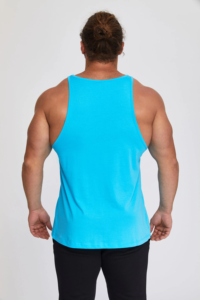 Camiseta sin mangas de talla grande para hombre, ropa de calle bordada personalizada, camiseta transpirable y con dobladillo - Product Image 3