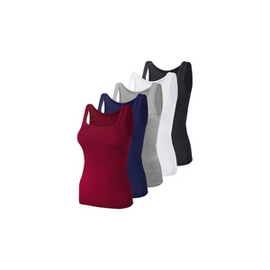 เสื้อกล้ามกีฬาผู้ชาย ระบายอากาศได้ดี ผ้าถัก คอโอ แขนกุด ผ้าฝ้าย 100% - Product Image 5