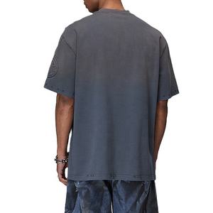 T-shirt Col Rond Oversize Vintage pour Homme 100% Coton Haute Qualité Grammage Lourd Écologique Respirant Anti-Plis Manches Courtes - Product Image 2