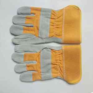 Gants de gréement en cuir pour la sécurité au travail, matériau en cuir de vachette, ajustement personnalisé, protection des mains industrielle à usage intensif, vente en gros - Product Image 4