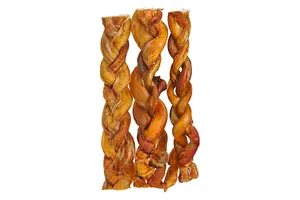 Premium Organic Dog Chews Bulk de larga duración trenzado Bully Sticks Material de carne Limpiar los dientes Cartones para tiendas de mascotas Distribuidores - Product Image 4