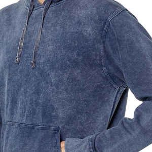 Sweat à capuche lourd 500Gsm de haute qualité surdimensionné coupe Boxy recadrée imprimé personnalisé grande taille sweat à capuche et sweat pour hommes soleil fané - Product Image 4