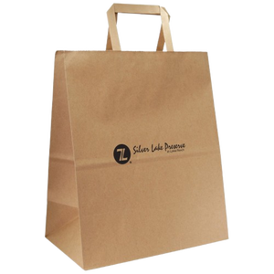 Bolsa de Compra de Papel Kraft Personalizable, Ecológica, Duradera, Elegante, de Diseño Moderno, Sostenible, Reciclable y Biodegradable - Product Image 1