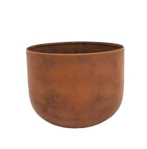 Maceta redonda de hierro hecha a mano, acabado de mármol gris para sala de estar, jardín, decorativa, superventas, personalizable para aniversarios - Product Image 6