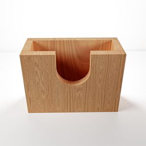 Wedding Kitchen Dining Room Table Decor Upright Wood Napkin <b>Dispenser</b> Holder Eco-Friendly Durable Modern Stylish American Style - Product Image 3