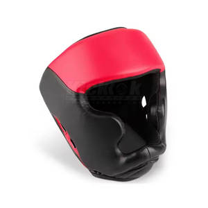 High Quality Leather Training Head Guard with High Density <b>Foam</b> <b>Padding</b> and Adjustable Straps for Secure Fit - Product Image 3