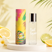 Parfum haut de gamme pour femme en coffret cylindrique, fragrance légère longue durée, agrumes, fleur d'oranger, freesia