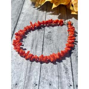 Handmade Bohemian <b>Beaded</b> <b>Bracelet</b>-Southwest Red Coral & Sterling <b>Silver</b> - Product Image 4
