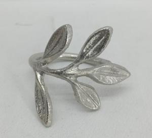 Feuille d'olivier Nickel Vaisselle Porte-Serviettes Table À Manger Élégante Noël Western Restaurant Décor pour les Mariages - Product Image 1