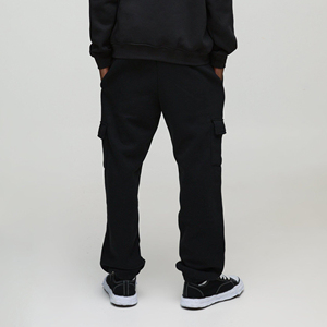 Pantalons décontractés pour hommes personnalisés OEM/ODM, lavés, hiver/automne, poches cargo amples, streetwear, coupe ample, broderie en toile - Product Image 2