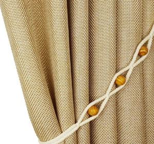 Handmade Cotton Cord Beaded <b>Tiebacks</b> Elegant Decorative Window Treatment Unique Stylish Durable Perfect <b>for</b> <b>Curtains</b> Home Decor - Product Image 1
