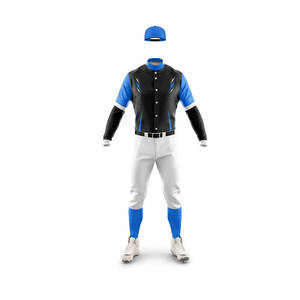 Conjunto de uniformes de béisbol de diseños únicos de todos los colores de tendencia de venta superior profesional fabricación precio barato - Product Image 2