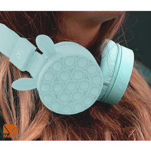 Casque Bluetooth à oreilles de chat Kawaii Pop It - Couleurs assorties - Product Image 4