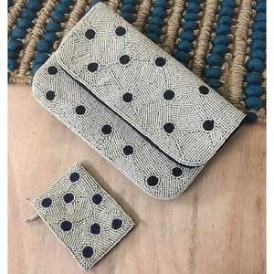 Bolso con cuentas vLemon, bolso con cuentas de limón, bolso de mano con cuentas de limón, bolso de vacaciones de verano de limón amarillo, bolso de mano con cuentas blancas únicas de limón - Product Image 3