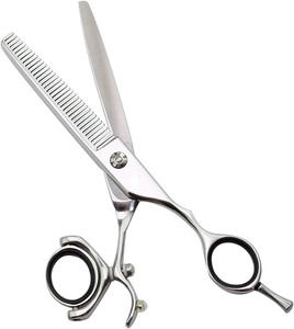 Ciseaux de coiffure professionnels pour salon, ciseaux rotatifs à pouce, ciseaux de barbier, ciseaux de coupe rotatifs - Product Image 6