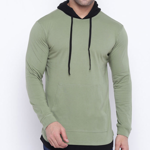 2023 nouvelle mode hommes coupe ajustée à capuche léger 100% coton manches longues meilleure qualité dernière conception vêtements - Product Image 1