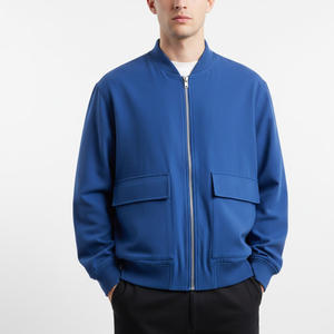 Chaqueta universitaria de lana y cuero genuino para hombre invierno OEM venta al por mayor ropa de calle hecha a medida prendas de vestir exteriores de secado rápido - Product Image 2