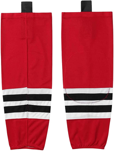 Factory Price Custom Patterns Style Quick Dry 100% <b>Polyester</b> Heat-Transfer Printed Ice Hockey <b>Socks</b> Unisex Sports Wear - Product Image 2