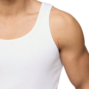 Muscle Tank Top Mens Gym Alta calidad Diseño personalizado 200 gramos Elástico Slim Fit Summer Vest Fabricante - Product Image 2