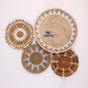 Juego de cestas de algas marinas tejidas artesanales de alta calidad de Vietnam utilizado en conceptos de decoración del hogar instalaciones colgantes de pared - Product Image 1