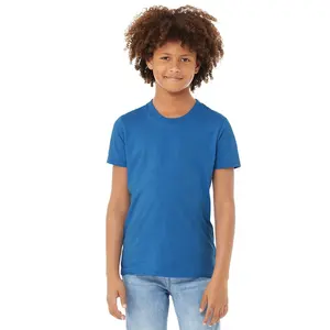 חולצת טי עם שרוול קצר לנוער קולומביה כחולה חולצת טי חרא לילדים נוער ילדים טי חולצות לנשימה בסיטונאות