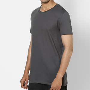 Clásico Super-Soft Stretch 100% Algodón Elastano Raglan Cut Tallas grandes Manga corta True Muscle Gym Fit Hombres Camisetas - Product Image 2