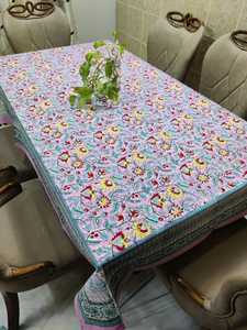 Décoration Noël Cuisine Salle à manger nappe Couverture Coton Main Bloc Imprimé Fabrication Floral pour la Cuisine - Product Image 5