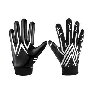 Gants de rugby personnalisés de haute qualité légers forte adhérence respirant Spandex maille doigt complet dentelle poignet multi couleurs Logo personnalisé - Product Image 2