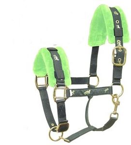 Licol de cheval en nylon personnalisable professionnel Style occidental avec raccords en fer et rembourré en polaire de vison Meilleur vendeur - Product Image 4