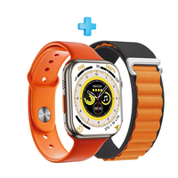 ELE-GATE 49mm Spor Akıllı Saat İki Silikon Kayış 2.0" OLED Ekran BT Sağlık Aktivite İzleme Serisi 9 Model WCH.V588 IP