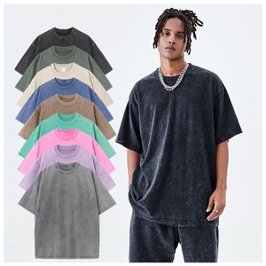 Camiseta para hombre Camiseta Streetwear Camisetas gráficas Tallas grandes Lavado ácido Camiseta Vintage Camiseta extragrande para hombre - Product Image 4