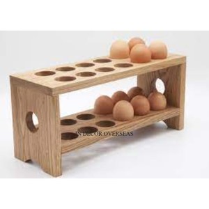 Finest Quality Wooden Made 2 Tier Egg Storage Rack And <b>Shelving</b> <b>Unit</b> For Home And Hotel Kitchenware In Impressive Price - Product Image 1