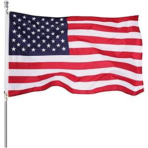 Drapeau américain USA TOP FLAGSINC, 3x5 pieds, double face, fabriqué aux États-Unis, résistant aux intempéries, pour extérieur, avec 2 œillets en laiton. - Product Image 6