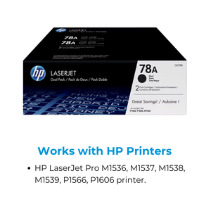 Tóner HP Original 78A, Paquete de 2, Negro para Cartuchos de Tóner LaserJet (CE278AD) - Tóner en Polvo de Japón - Product Image 3