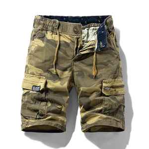 Short d'été sportif en coton Cargo Camouflage pour hommes Bermuda Jogger tissé à motif solide PCS-R-172 chaude - Product Image 5