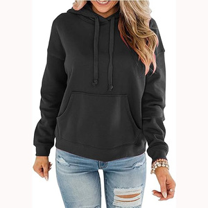 Pull à capuche pour femme à la mode de haute qualité en coton personnalisé longue longueur-pour l'hiver avec taille et logo personnalisés - Product Image 3