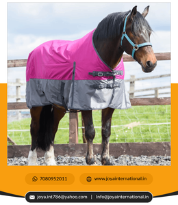 100% imperméable en plein air hiver cheval tapis de participation gris framboise 100gsm coton lourd remplissage Nylon Ripstop équin utilisation - Product Image 4