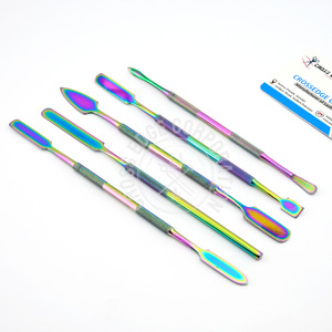 อุปกรณ์แกะสลักขี้ผึ้งทำจากสเตนเลสหลายสี5ชิ้น/เซ็ตอุปกรณ์แต่งหน้า - Product Image 1