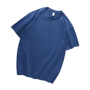 Logotipo personalizado de algodón de manga corta de alta calidad de peso pesado de moda al por mayor en blanco liso cuello redondo impreso camisetas para hombre - Product Image 4