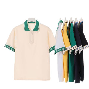 เสื้อโปโลถักพิมพ์ลายทางการสำหรับผู้ชายเสื้อโปโลถักแบบทางการ - Product Image 1