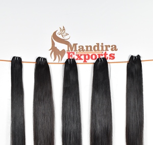 100% extensions vierges indiennes du temple vietnamien non transformées faisceaux droits bruts alignement des cuticules couleur naturelle cheveux humains - Product Image 4