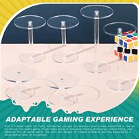 Supports de présentation ronds transparents en acrylique pour miniatures volantes – Présentoirs de table pour figurines aériennes