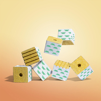 Cubes de laine de roche de 6 pouces pour culture hydroponique, support de culture pour la propagation des plantes, laine de roche pour le jardin