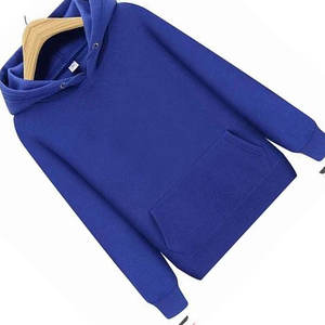 High Quality Cotton Terry Oversize Hoodie Streetwear <b>Thick</b> <b>Fleece</b> Drop Shoulder Plain Blank Custom <b>Men</b> Hoodies - Product Image 6
