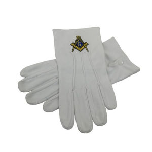 Ensemble de t-shirt polo en cuir à manches longues Masonic Regalia avec 3 chemises et 3 gants - Product Image 3