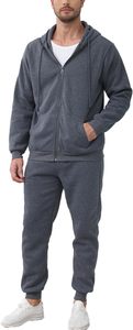 Ensemble de survêtement pour homme avec impression par sublimation 2025, fermeture éclair intégrale, tissu technique en polaire, couleur délavée, sweat-shirt à capuche et pantalon de jogging, deux pièces, streetwear personnalisé - Product Image 2