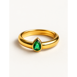 Bague géométrique ajustable en acier inoxydable Edge Horizon - Product Image 1
