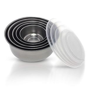 Lot de 5 bols à nourriture de différentes tailles, ensemble de bols à mélanger en acier inoxydable de qualité de luxe pour accessoires de cuisine - Product Image 2
