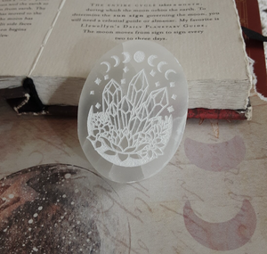 Gran oferta de la mejor calidad, fase lunar grabada con selenita Natural a granel y racimo de cristal, Idea de regalo de cristal para decoración del hogar de alta vibración - Product Image 6