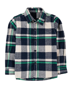 Camisa de franela a cuadros de talla grande para mujer acogedora y elegante, moda informal larga para aventuras al aire libre de otoño e invierno con Oem - Product Image 1